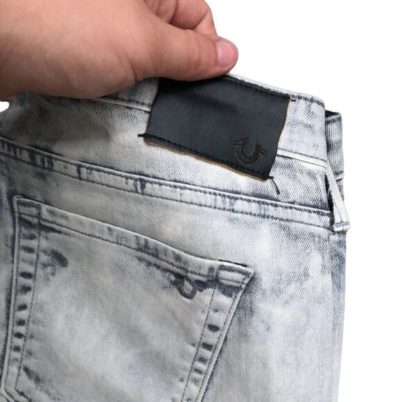 True Religion Jeans Size 29 JUDE Gray Pearl - Picture 9 of 14